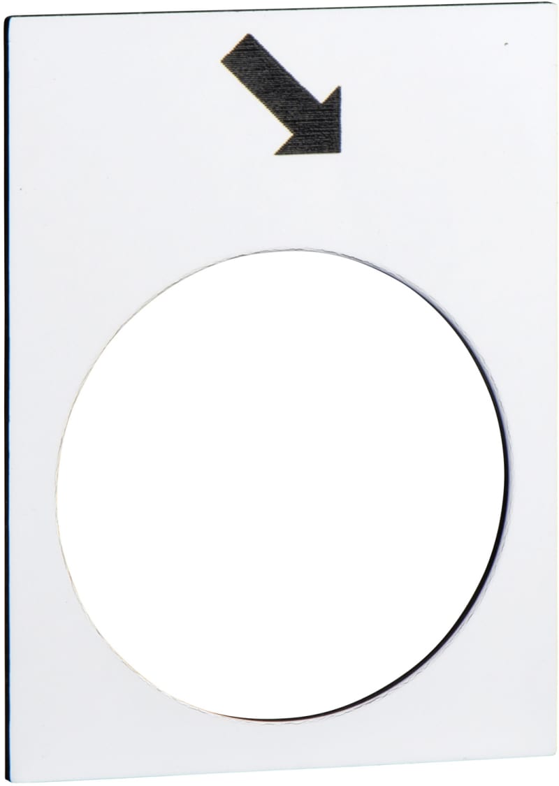 Schneider Electric Marked legend, Harmony XAC, legend, 30X40MM, white, forward, slow ZB2BY4913