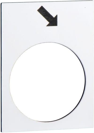 Schneider Electric Marked legend, Harmony XAC, legend, 30X40MM, white, forward, slow ZB2BY4913