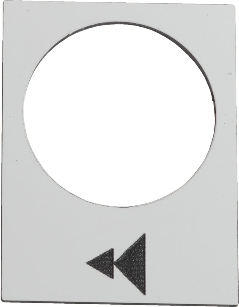 Schneider Electric legend - 30 x 40 mm - white - raise or right, slow-fast ZB2BY4903