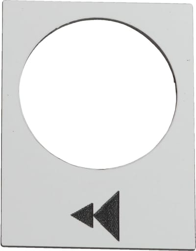 Schneider Electric legend - 30 x 40 mm - white - raise or right, slow-fast ZB2BY4903