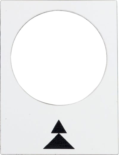Schneider Electric legend - 30 x 40 mm - white - right, slow-fast ZB2BY4909