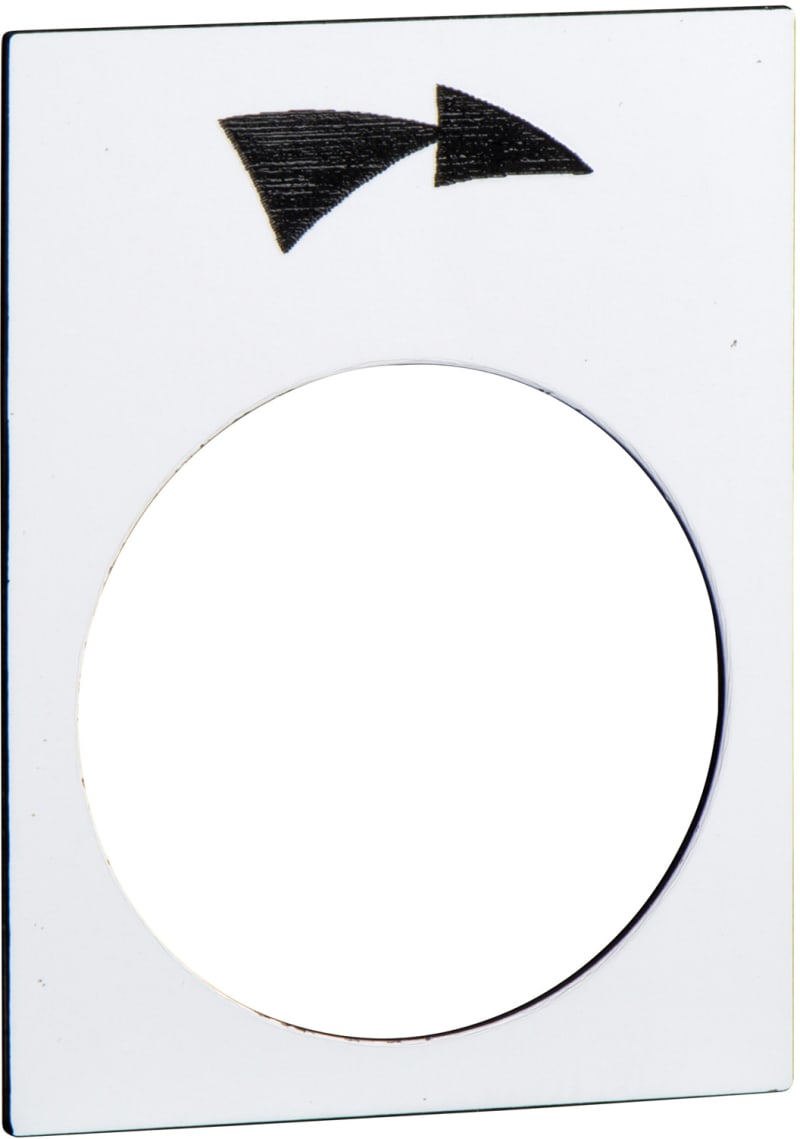 Schneider Electric legend - 30 x 40 mm - white - slew right, slow-fast ZB2BY4921