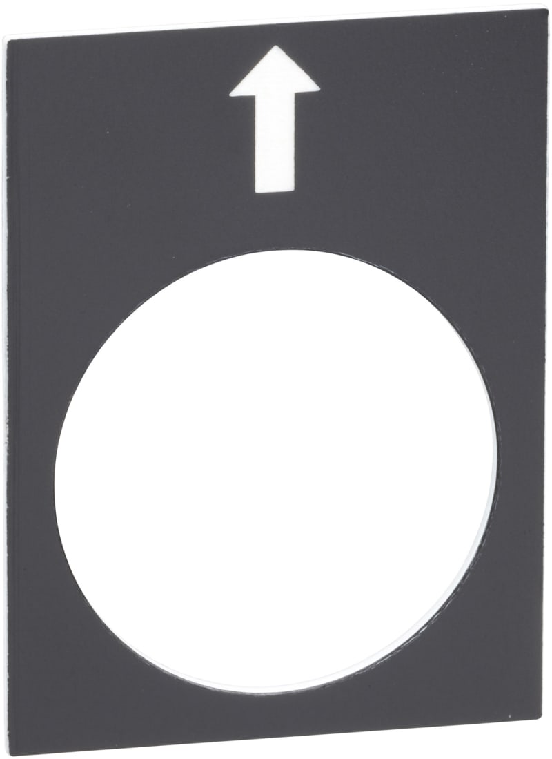 Schneider Electric Marked legend, Harmony XAC, legend, 30X40MM, black, left, slow ZB2BY2910