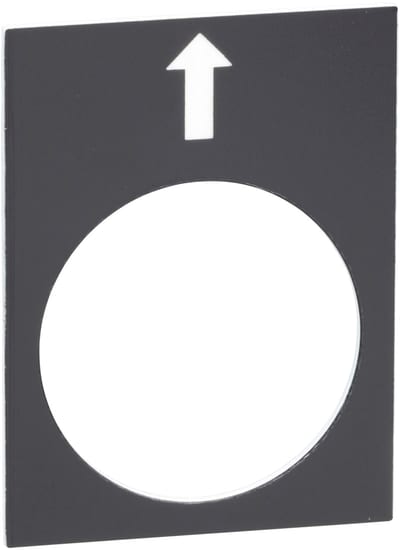 Schneider Electric Marked legend, Harmony XAC, legend, 30X40MM, black, left, slow ZB2BY2910