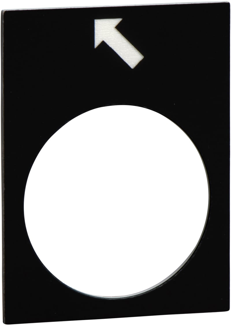 Schneider Electric Marked legend, Harmony XAC, legend, 30X40MM, black, reverse, slow ZB2BY2916