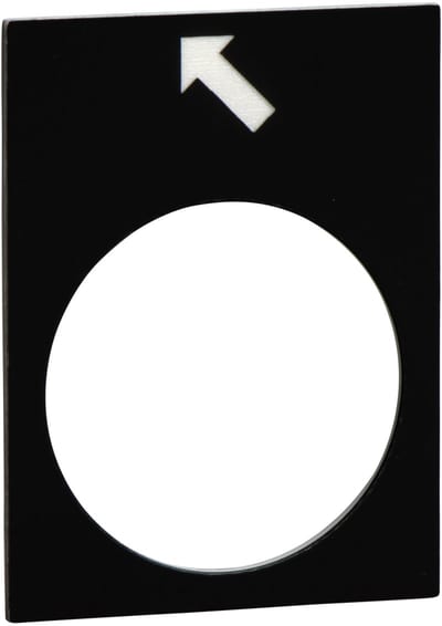 Schneider Electric Marked legend, Harmony XAC, legend, 30X40MM, black, reverse, slow ZB2BY2916