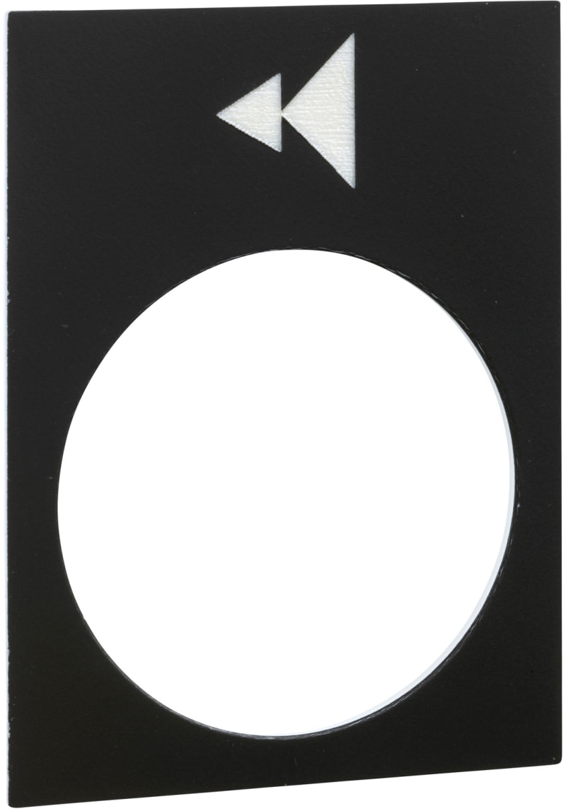 Schneider Electric legend - 30 x 40 mm - black - left or lower, slow-fast ZB2BY2906