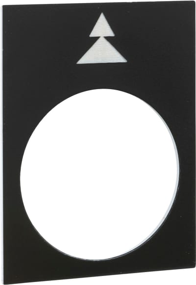 Schneider Electric legend - 30 x 40 mm - black - left, slow-fast ZB2BY2912