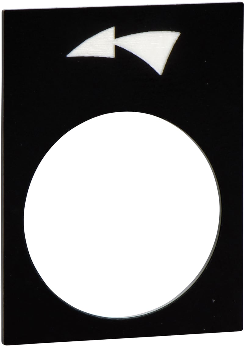 Schneider Electric legend - 30 x 40 mm - black - slew left, slow-fast ZB2BY2924