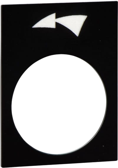 Schneider Electric legend - 30 x 40 mm - black - slew left, slow-fast ZB2BY2924