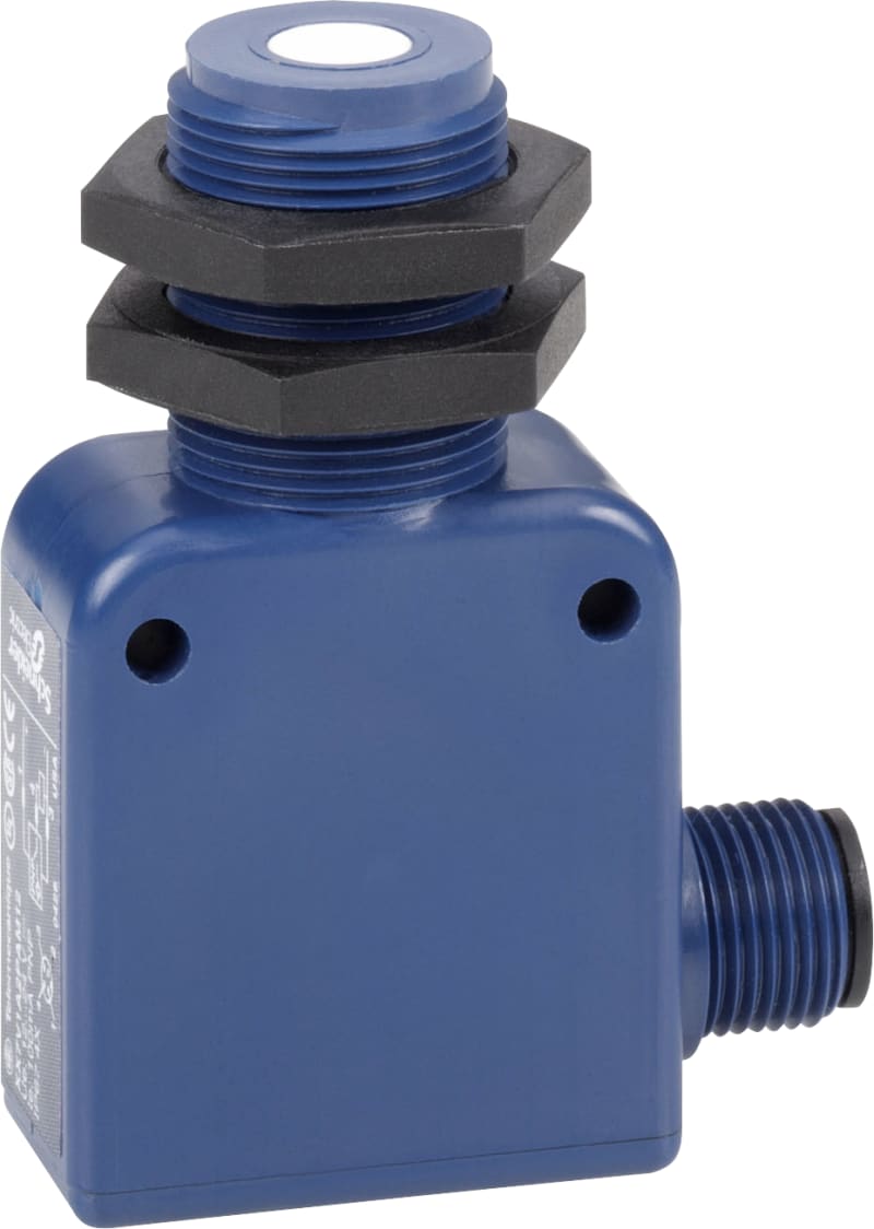 Telemecanique XX9V1A1C2M12 Ultrasonic Sensor, 18 × 33 mm Block, Sn 0.5 m, 4–20 mA, M12 connector