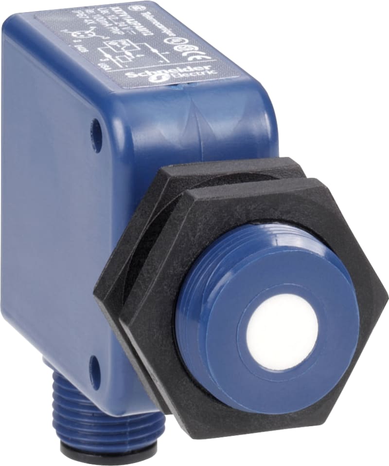 Telemecanique XX9V1A1F1M12 Ultrasonic Sensor, 18 × 33 mm Block, 0–10 V, M12 connector