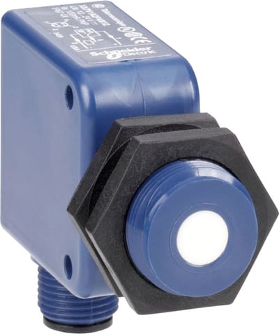 Telemecanique XX9V1A1F1M12 Ultrasonic Sensor, 18 × 33 mm Block, 0–10 V, M12 connector