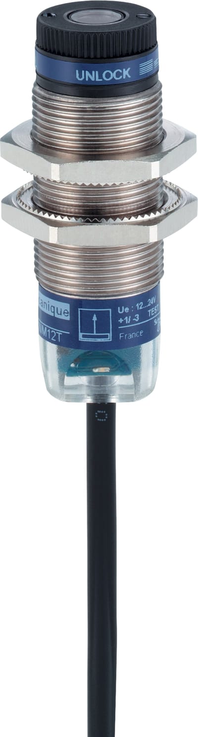 Telemecanique XUBLBPCNL2 Laser Photoelectric Sensor M18, Metal, PNP, 2 m cable