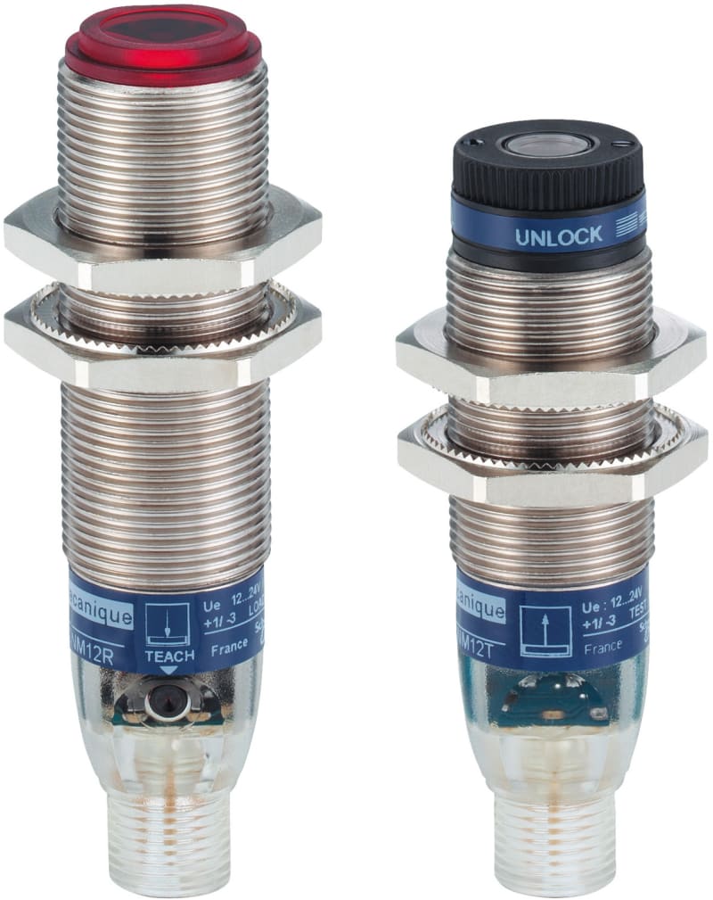 Telemecanique XUBLBPCNM12 Laser Photoelectric Sensor M18, Metal, PNP, M12 connector