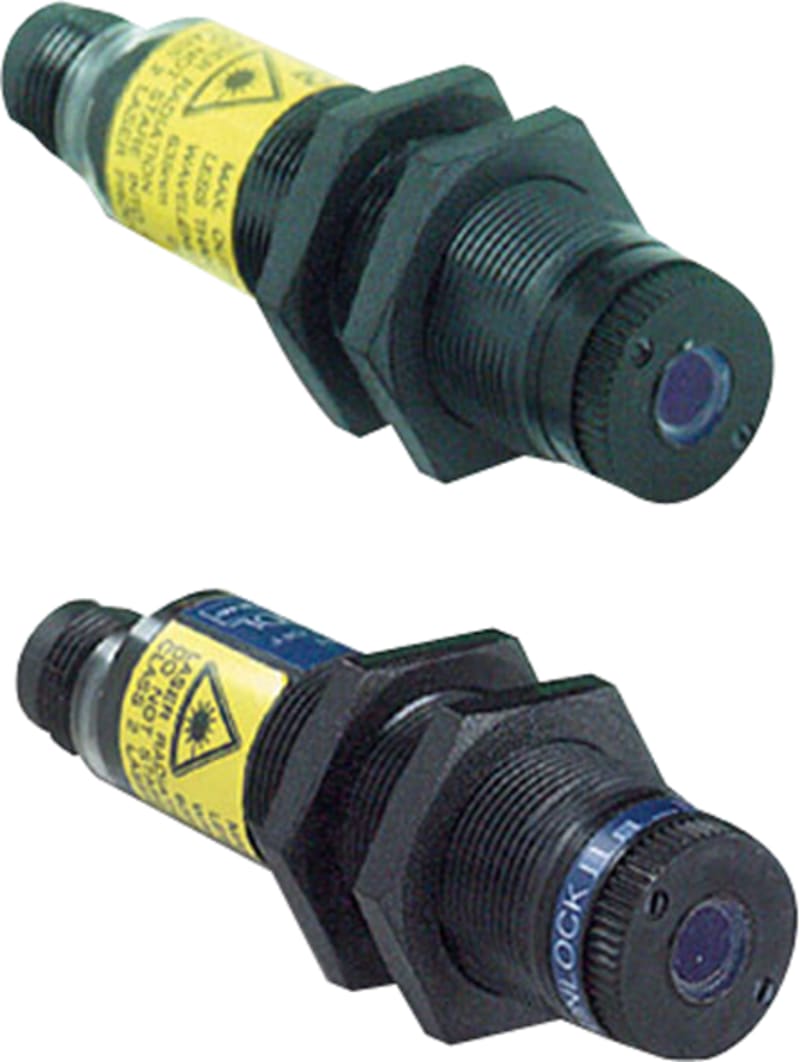 Telemecanique XUBLAPCNM12 Laser Photoelectric Sensor M18, Plastic, PNP, M12 connector