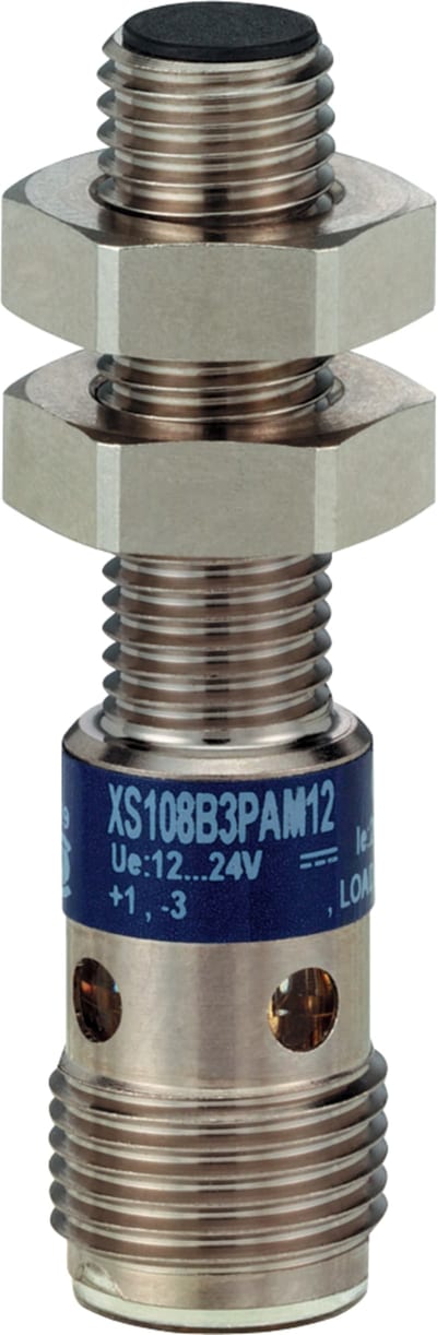 Telemecanique XS108B3PAM12 Inductive Proximity Sensor Ø8 mm, Threaded, PNP NO, M12 connector
