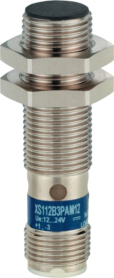 Telemecanique XS112B3PAM12 Inductive Proximity Sensor Ø12 mm, Threaded, PNP NO, M12 connector