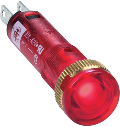 LED lamp 8mm 12V RED (XVLA224)