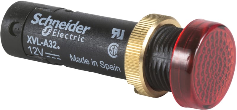 LED lamp 12mm 24V RED (XVLA334)