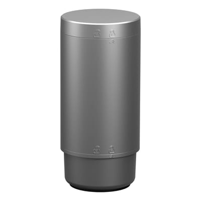 Bunndel with cover in silver, 230VAC