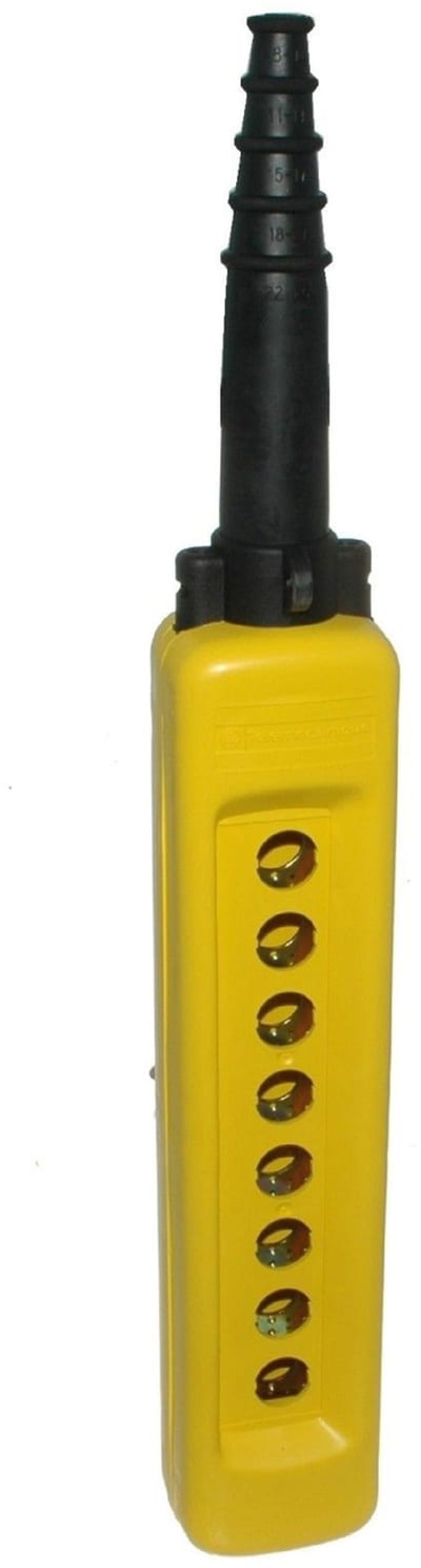 Schneider Electric XACA08 empty pendant control station XAC-A - 8 vertical openings