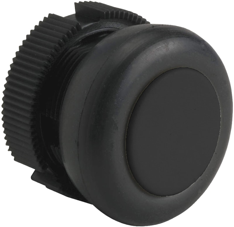 Schneider Electric XACA9412 round head for pushbutton - spring return - XAC-A - black - booted