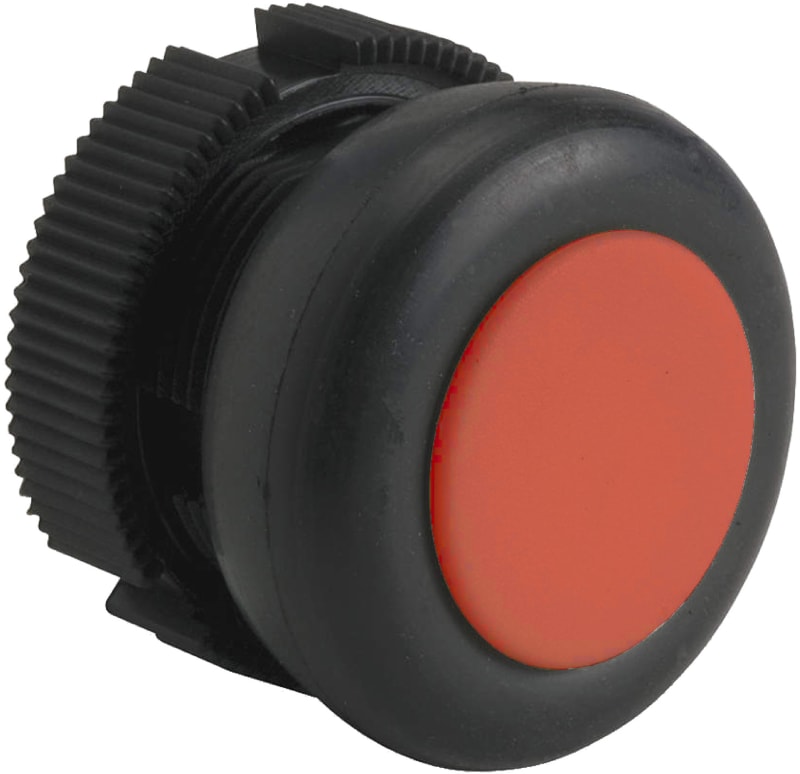 Schneider Electric XACA9414 round head for pushbutton - spring return - XAC-A - red - booted