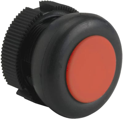 Schneider Electric XACA9414 round head for pushbutton - spring return - XAC-A - red - booted