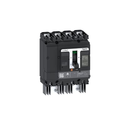 Schneider Electric Circuit breaker, ComPacT NSX250 TM DC EP, 20KA/1500VDC, 4 poles, TM-DC trip unit 125A C25F4TM125D3