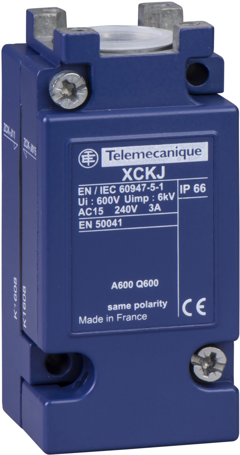 Telemecanique ZCKJ11 Limit Switch Body, Metal, Snap-action, Plug-In, PG cable entry