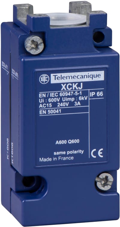 Telemecanique ZCKJ11 Limit Switch Body, Metal, Snap-action, Plug-In, PG cable entry