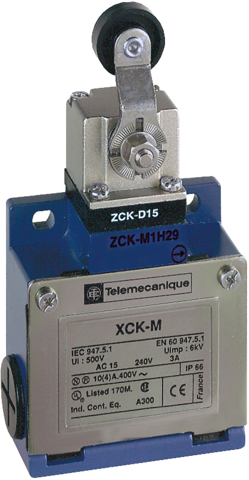 Telemecanique XCKM115 Limit Switch, Metal Body, 1 NO + 1 NC