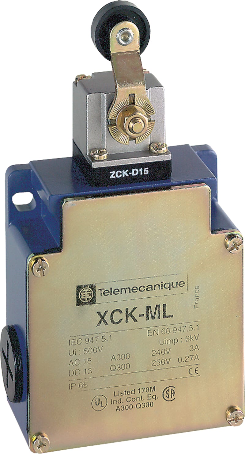 Telemecanique XCKM515 Limit Switch, Metal Body, 1 NO + 1 NC