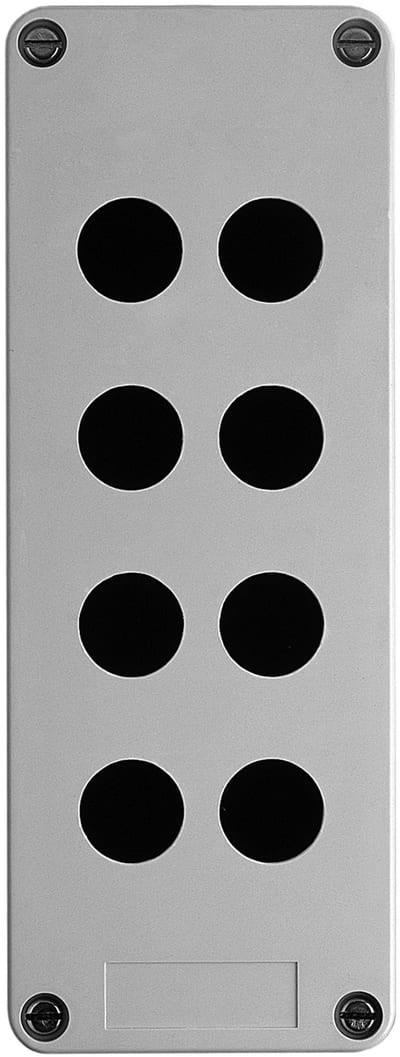 Schneider Electric XAPA2108 empty control station - XAP-A - plastic - 8 openings in 2 columns