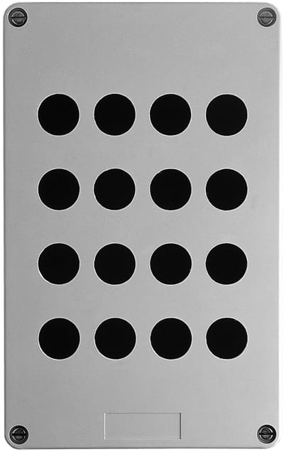 Schneider Electric empty control station - XAP-A - plastic - 16 openings in 4 columns XAPA3116