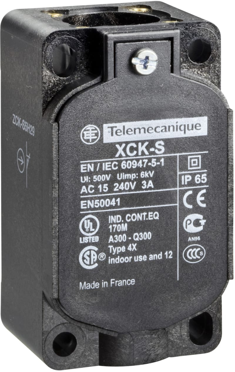 Telemecanique ZCKS1 Limit Switch Body, Plastic, Snap-action, PG cable entry