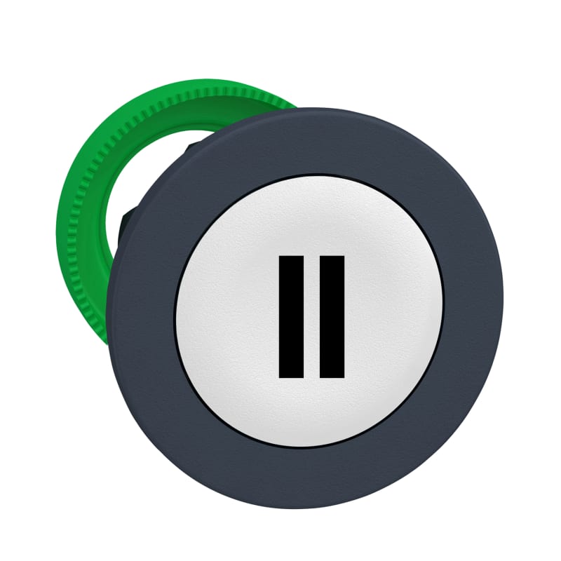 Push-button flush white with text (ZB5FA136)