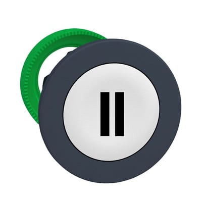 Push-button flush white with text (ZB5FA136)