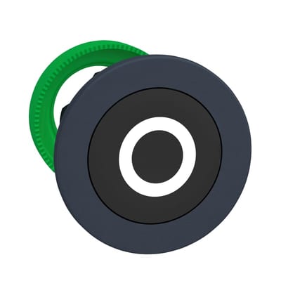 Push-button flush black with text (ZB5FA232)