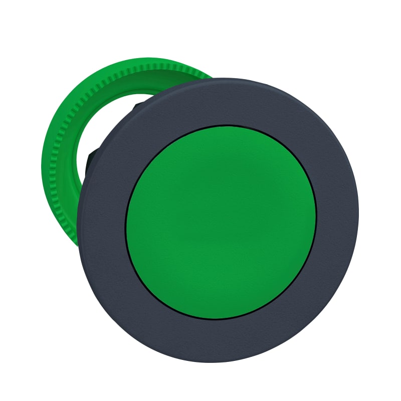 Push-button flush green (ZB5FH03)