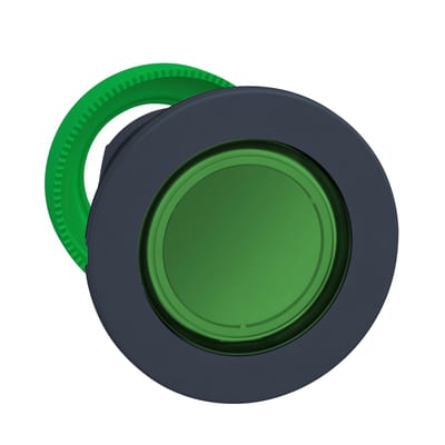 Push-button flush for LED green (ZB5FH033)