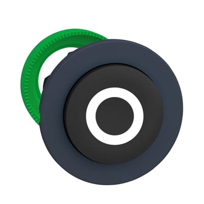 Push-button flush black with text (ZB5FL232)