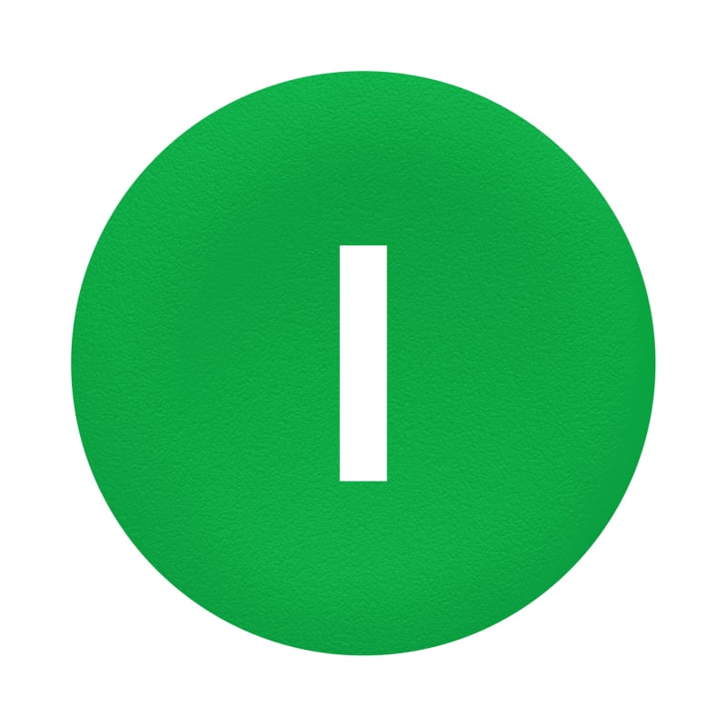 Push Button Cap flush green (ZBAF331)