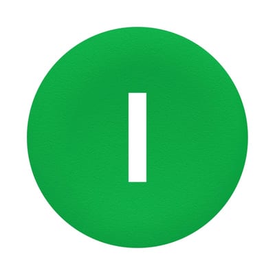 Push Button Cap flush green (ZBAF331)