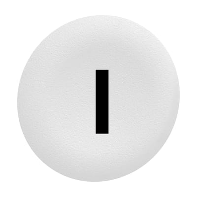 Push Button Cap flush white (ZBAF131)