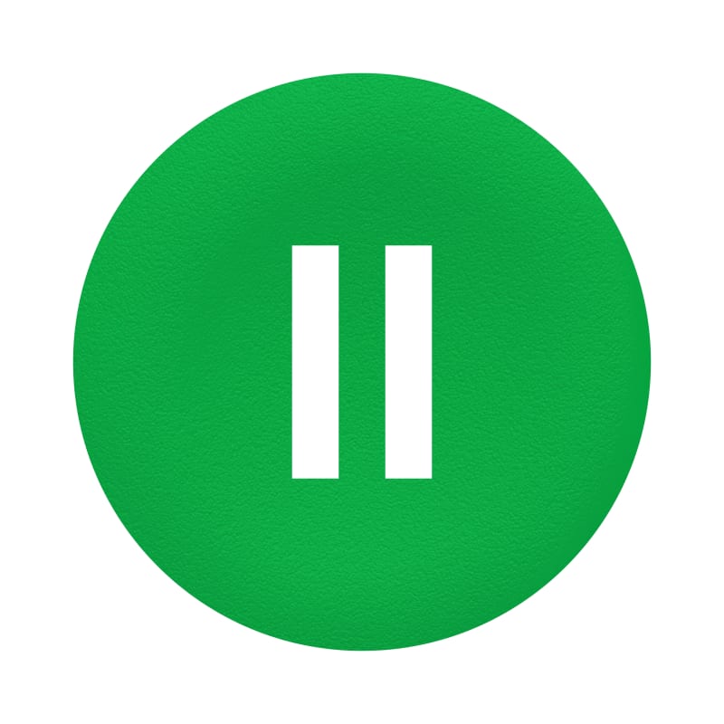 Push Button Cap flush green (ZBAF336)