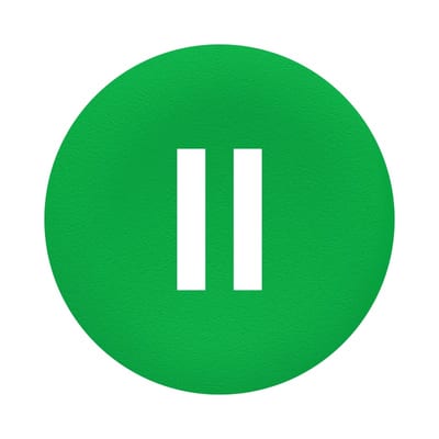 Push Button Cap flush green (ZBAF336)