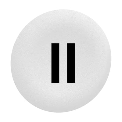Push Button Cap flush white (ZBAF136)
