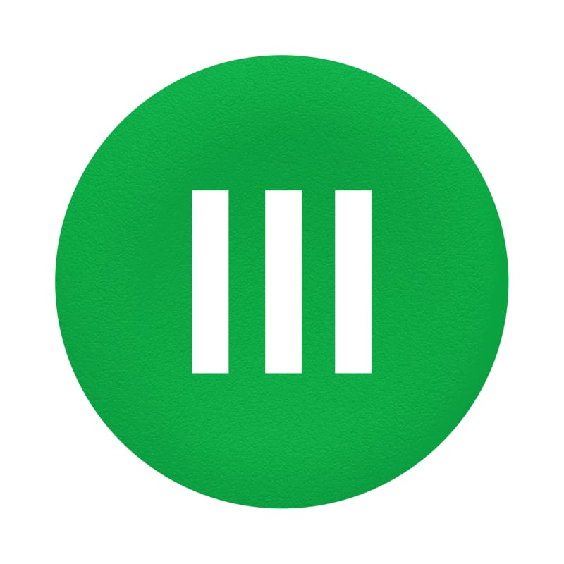 Push Button Cap flush green (ZBAF337)